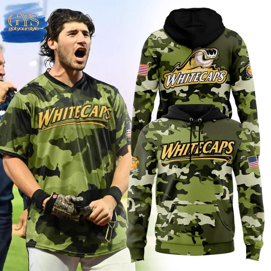 West Michigan Whitecaps Memorial Day Camo Hoodie