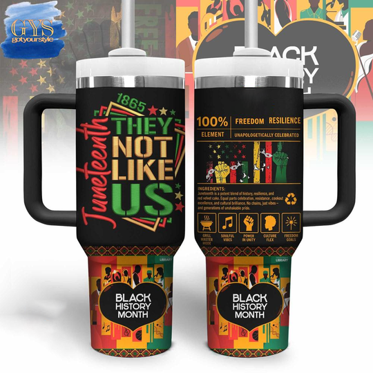Discover Juneteenth They Not Like Us Limited Edition 40 Oz Tumbler