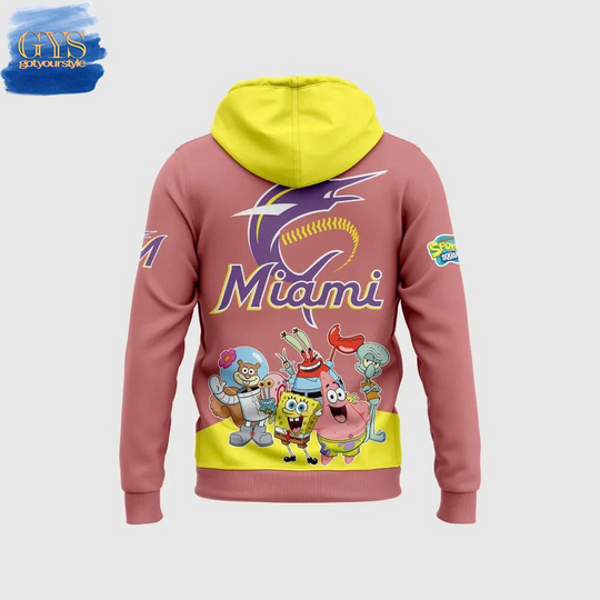Miami Marlins SpongeBob SquarePants Day Limited Edition Hoodie