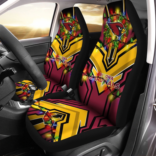 Discover football Arizonna Cardinals Christmas Car Seat Covers