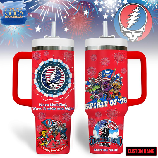 Discover Personalized Grateful Dead Spirit Of ’76 Limited Edition 40 Oz Tumbler