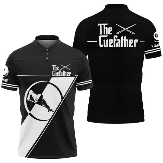 The Cue Father Billiard Polo shirt For Men, Billiard team jersey
