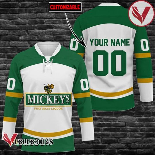 Personalized Mickey’s Beer Hockey Jersey