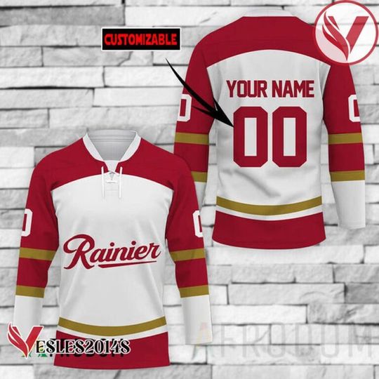 Personalized Rainier Beer Hockey Jersey