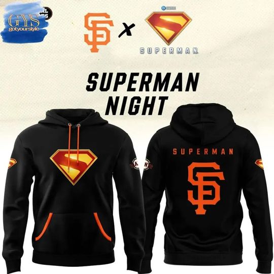 San Francisco Giants SUPERMAN Night Premium Edition Hoodie 2025