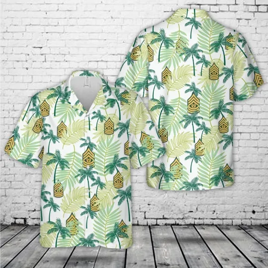 Discover Us Army Hawaiian Shirt US Army Rank E 9 Command Sergeant Major Hawaiian Shirt