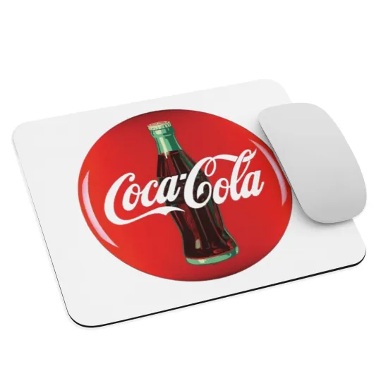 Discover Coca Cola Vintage Mouse Pad 9.5x7.75 inch Memorabilia Millennials Gift 90s 2000s