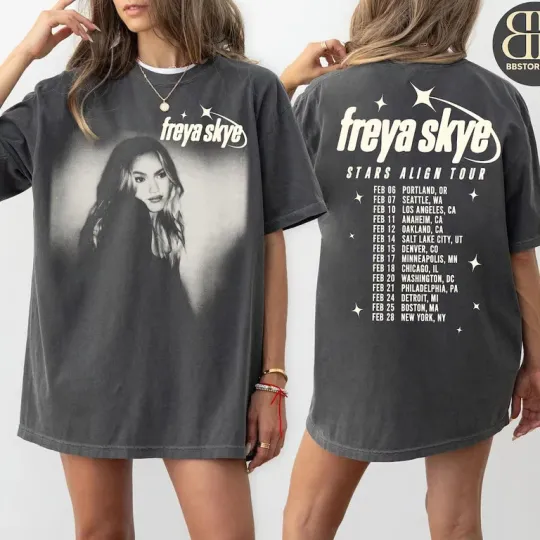 Discover Freya Skye Stars Align Tour 2026 Shirt, Freya Skye Concert Music, Freya Skye T-S