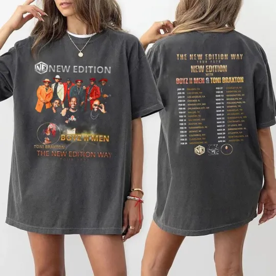 New Edition Way Tour 2026 Shirt: NE Shirt, R&B Music Fans, Tour Date 2026 Shirt