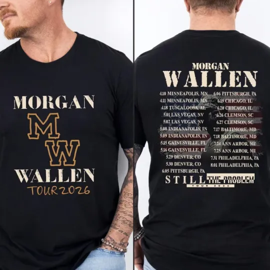 Discover Wallen Western Tour 2026 T-Shirt, Country Concert Tee
