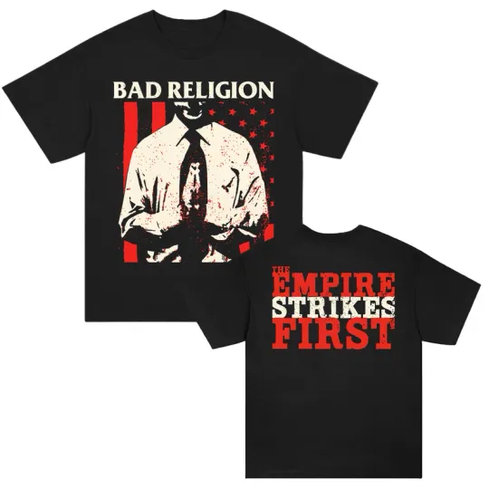 Discover New!! Bad Religions "The Empire Strikes First" Tour 2026 Merch T-shirt All Size