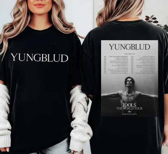 Discover Yungblud Idols The World Tour North America 2026 Schedule Dates Two Sided Shirt
