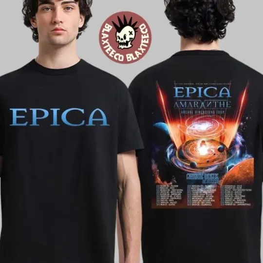 Discover Epica Arcane Dimensions Tour 2026 Europe And UK Schedule Dates T-Shirt