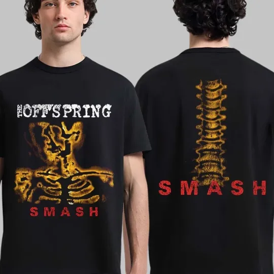 Discover The Offspring Supercharged Worldwide 2026 Tour Smash Album Merch T-shirt