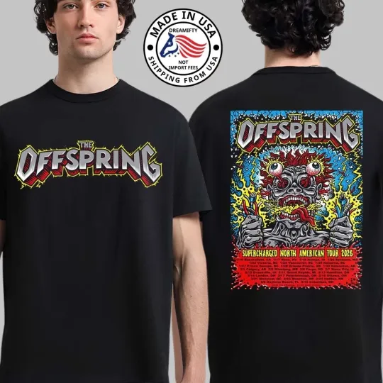 Discover The Offspring Supercharged North American Tour 2026 T-Shirt