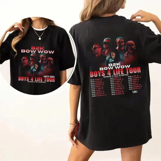 Discover B2K Tour 2026 PNG File – Bow Wow Boys 4 Life Printable T-shirt
