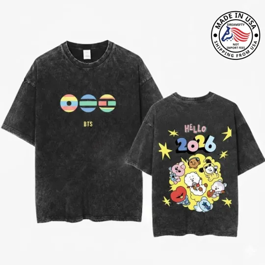 BTS World Tour 2026 Concert ARMY Fan Gifts Kpop T-Shirt