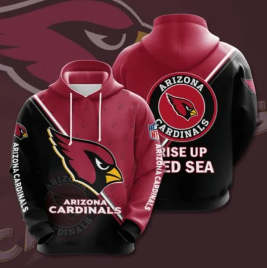 Discover Sports Team Arizonna Cardinals Hoodie 3D, Unisex Adults S-5XL