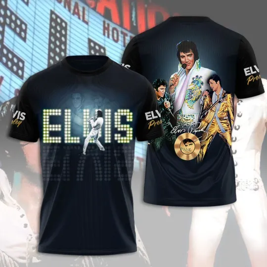 Discover Elvis Presley 3D T-Shirt Unisex T-Shirt 3D, gift for fans