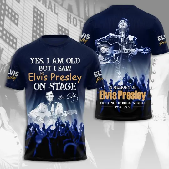 Discover Elvis Presley 3D T-Shirt Unisex T-Shirt 3D, gift for fans