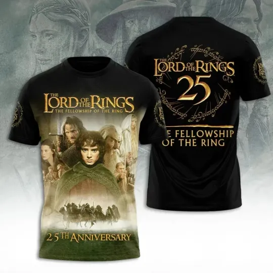 Discover The Lord of the Ring 25th Anniversary AOP 3D T-Shirt