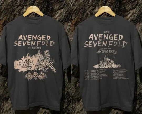 Discover Avenged Life Is But A Dream Latin America Tour 2026 Tour Hoodie or T-Shirt