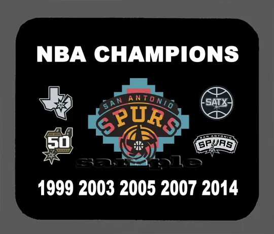 Discover San Antonio Spurs NBA Championship Banner Mouse Pad Item#489