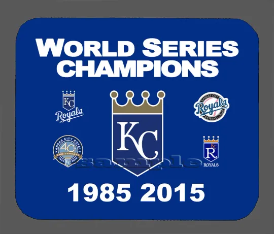 Discover Kansas City Royals World Series Championship Banner Mouse Pad Item#701