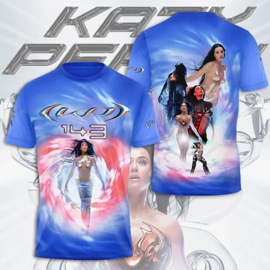 Discover Hot!! The Life Tour 2025 3D T-Shirt Katy Perry Short Sleeve TR320