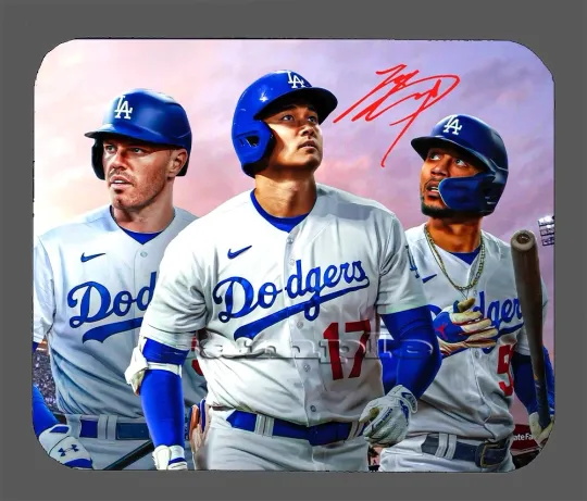 Shohei Ohtani Los Angeles Dodgers Autographed Mouse Pad