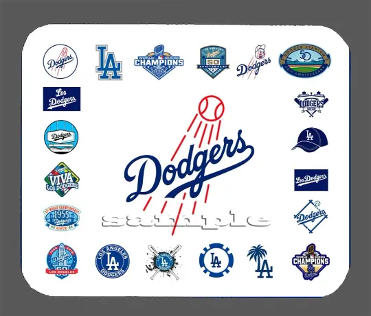 Discover Los Angeles Dodgers Art Logo Mouse Pad Item#431