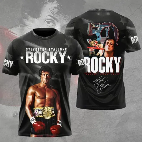 Discover Rocky 50th Anniversary 3D T-Shirt