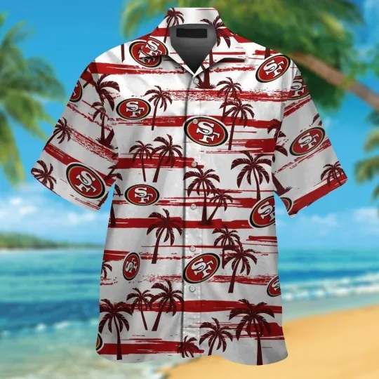 San Francisco 49ers Island Breeze Hawaiian Shirt