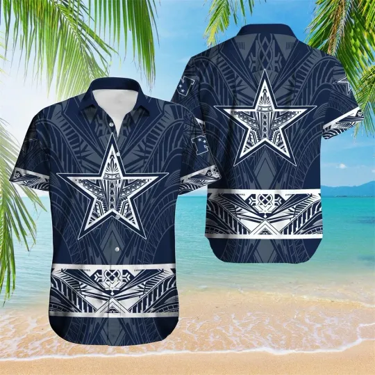Dallas Cowboys Tribal Star Hawaiian Shirt