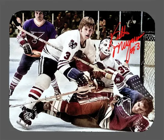 Discover Keith Magnuson Chicago Blackhawks Autographed Mouse Pad