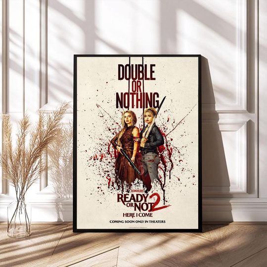 Discover Dark Horror Comedy Movie Style Poster 2026, Suspense Thriller Film Art Print, Modern Cinema Wall Decor