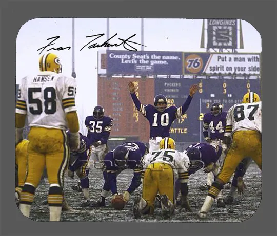 Discover Fran Tarkenton Minnesota Vikings Autographed Mouse Pad