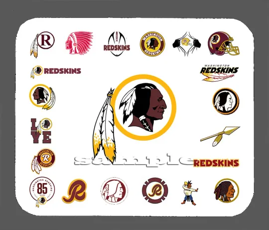 Discover Washington Redskins Logo Art Mouse Pad