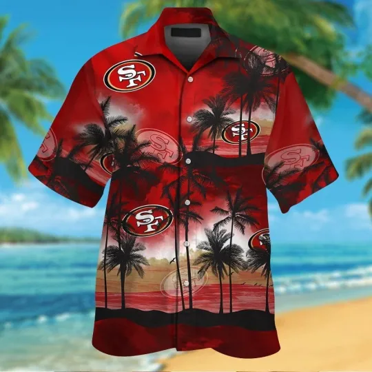 San Francisco 49ers Island Breeze Hawaiian Shirt