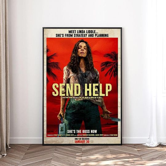 Discover Send Help 2026 Movie Poster, high-definition canvas poster,Film Fan Collectibles,Gift Poster, Frameless.