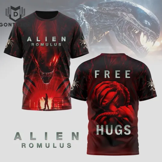 Discover Alien Romulus Free Hugs Design 3D T-Shirt