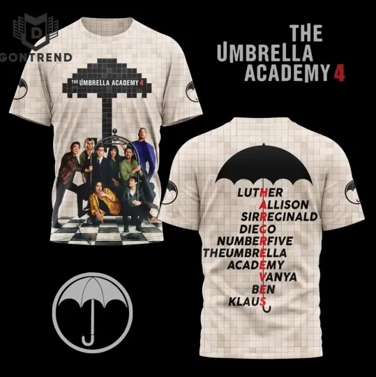 Discover The Umbrella Academy 4 3D T-Shirt