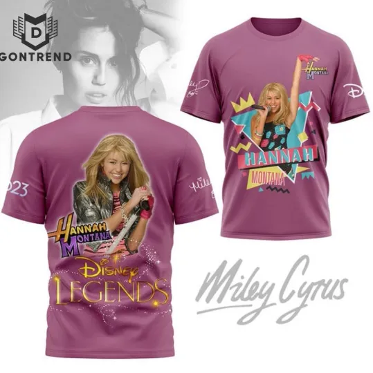 Discover Miley Cyrus Hannah Montana – Disney Legends 3D T-Shirt