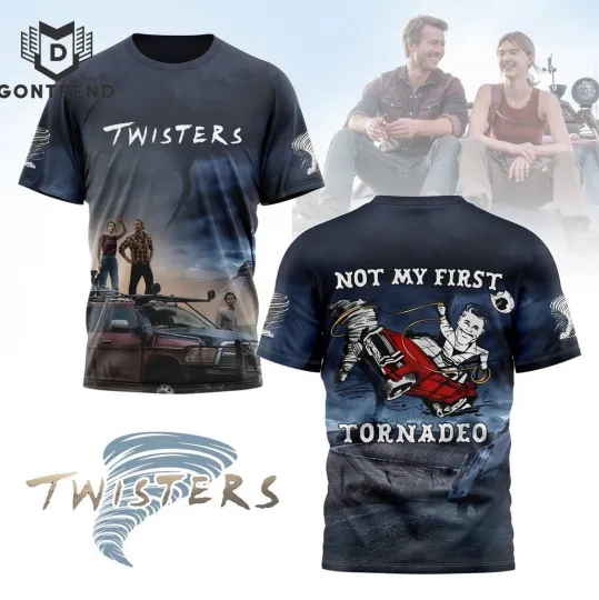 Discover Twisters – Not My First Tornadeo Design 3D T-Shirt