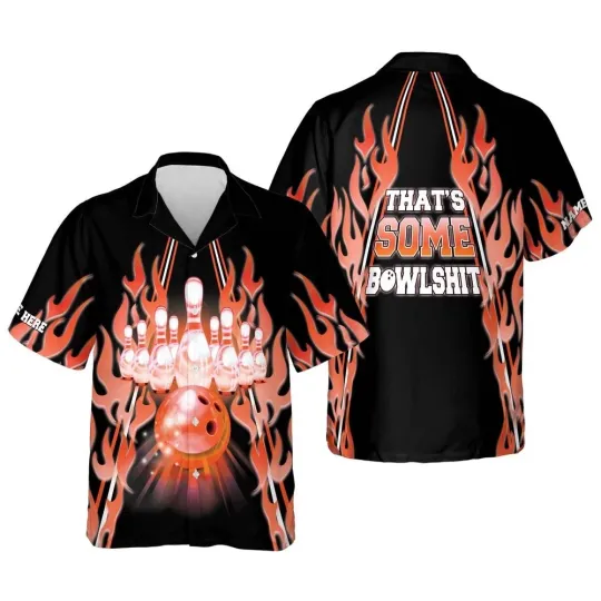 Discover That8217s Some Bowlshit Hawaiian Shirt Custom Bowling Shirt Custom Team Bowling
