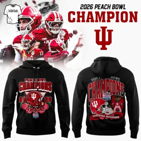 Discover Hoosierrsss Peach Bowl Champion 2026 For Fan Hoodie