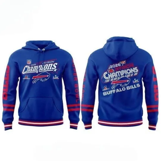 Discover Billsss A.F.C Division Champions 2026 Celebration Hoodie