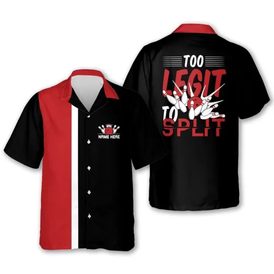 Discover Too Legit To Split Bowling Shirts Custom Bowling Shirt Custom Team Bowling Hawai