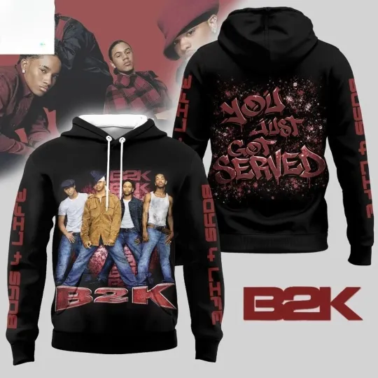 Discover B2k You Just Got Served Hoodie 90S Rnb Fan Merchandise Music Apparel