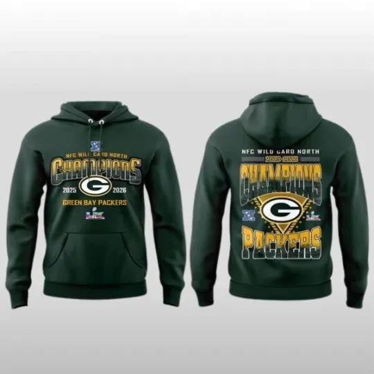 Discover 2026 Packerssss N.F.C Wild Card North Champions Hoodie